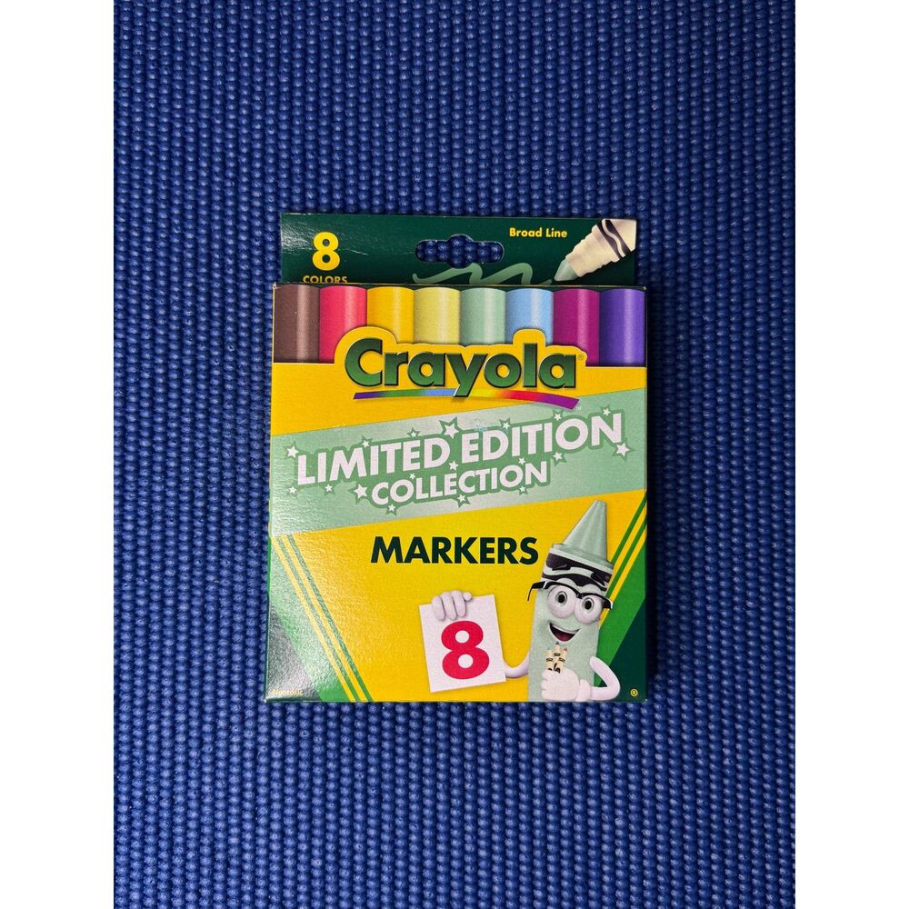 Crayola Limited Edition Collection Broad Line Markers 8 Colors Retired New